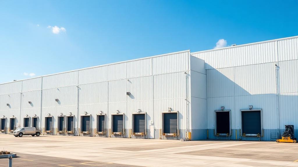Kho lạnh logistics tại Long An phủ sơn chống nóng mái tôn
